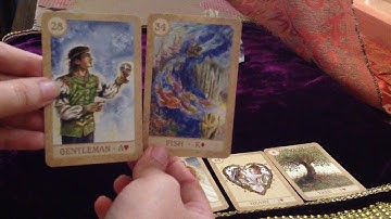 Lenormand Card reading - the basic method. Two card reading method.
