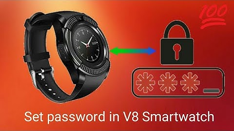 How to set password in v8 smartwatch || TFS Videos #smartwatch