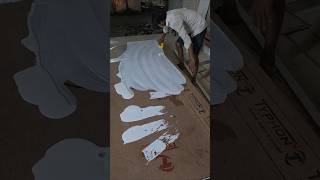 Laminate pesting process #woodworking #furniture #home #design #shortvideo