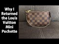 Why I'm Returning the Louis Vuitton Mini Pochette - Usability, Durability, and Canvas