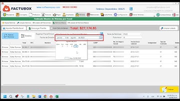 Timbrado Masivo de Nómina, CFDI 4.0, con FACTUBOX