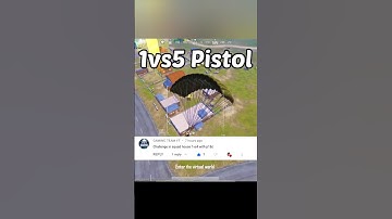 1 V 5 PISTOL 😤 Aggressive Clutch 😈#shorts#viral #tranding #dngamingx