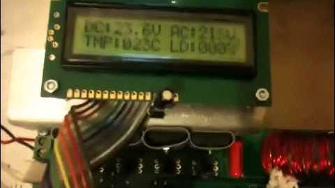 Sinewave inverter with LCD