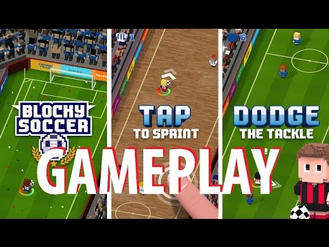 Blocky Soccer - Endless Arcade Runner Gameplay