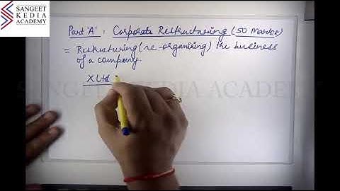 Corporate Restructuring (CS Professional-Old Syllabus) - Demo Lecture 2 - By: CS Sangeet Kedia
