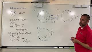 Intersecting secants, chords, and tangents in a circle