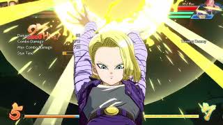 DBFZ Android 18 Command Grab midcombos