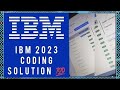 IBM Coding Solution 2023|Hiring Coding Solution|IBM Hiring|Python Solution#coding#ibm#solutions#job