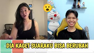 CEWEK INI KAGET SUARAKU BISA BERUBAH JADI KARTUN | OME TV INDONESIA