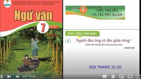Ngữ văn 7: Bộ Cánh Diều: Bài 1: VĂN BẢN: NGƯỜI ĐÀN ÔNG CÔ ĐỘC GIỮA RỪNG ( sgk trang 15 - 20)