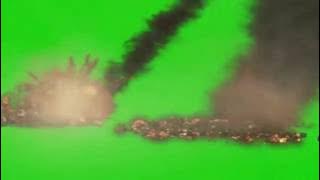 Green Screen Meteor impact