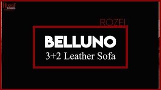 Rozel Furnishing - Product Feature L Belluno 32 Leather Sofa