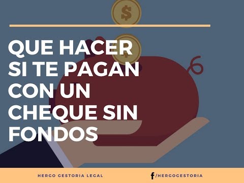 Video: ¿Escribir un cheque sin fondos es un delito grave?