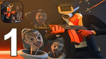 Skibidi War - Toilets Attack - Gameplay Walkthrough Part 1 Level 1-2 Skibidibi War Army Commander