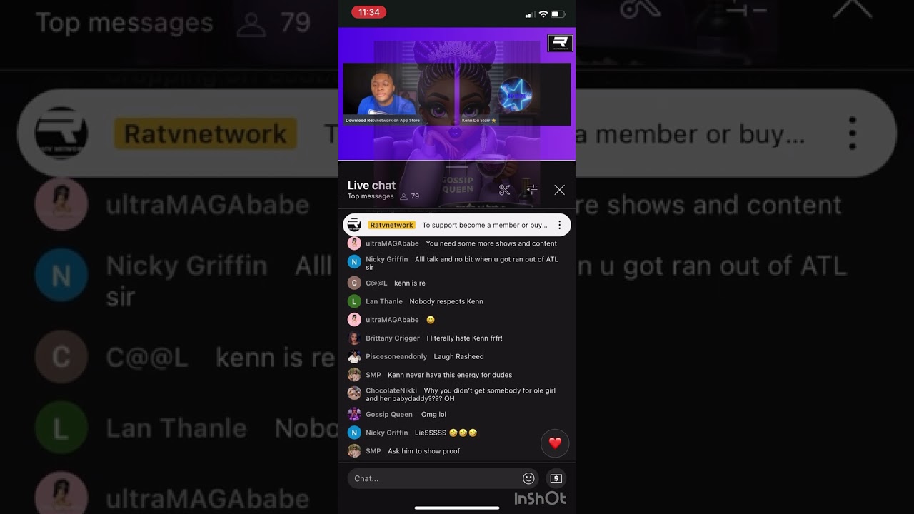 Kenn no  Barbie lying and ate up by cousins 😂It’s several clips from last nights live 3/9