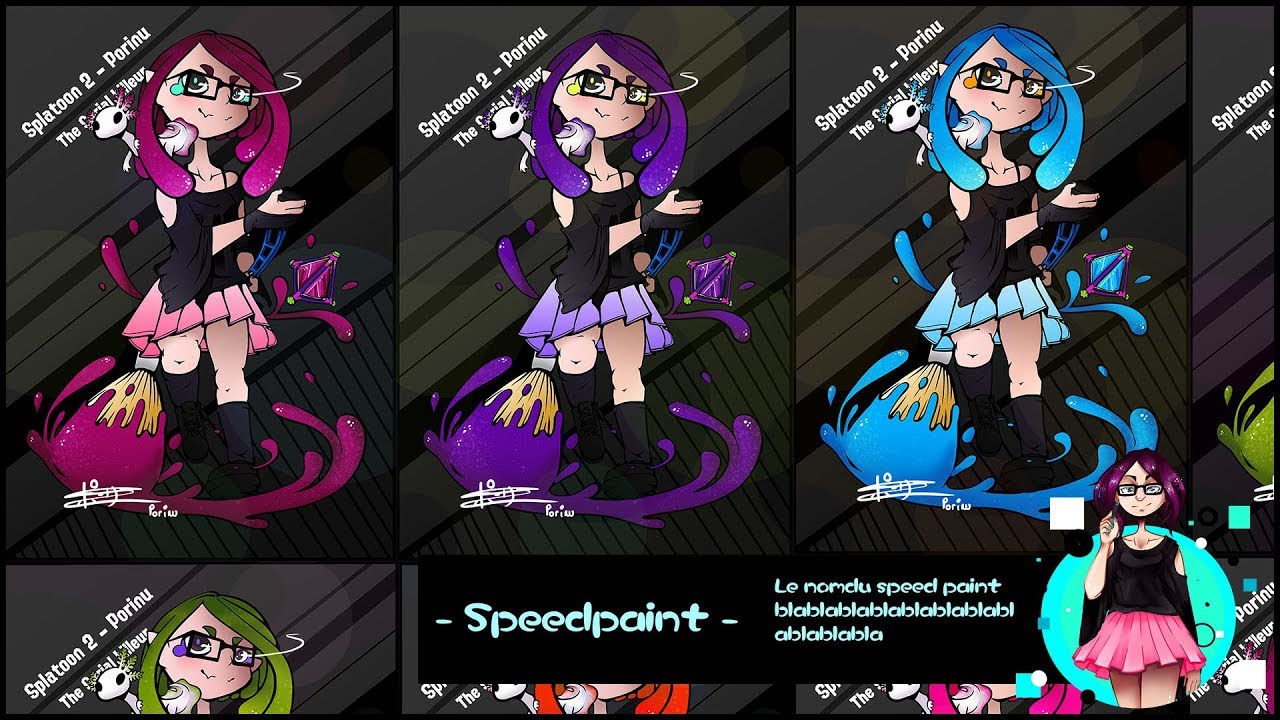 [Clip Studio Paint PRO] Speed paint Splatoon illustration Porinu