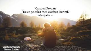 Miniatura del video "Negativ - De ce pe calea mea-s atâtea lacrimi? - Carmen Prodan [2022]"