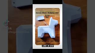 Horse mini Piñata SVG file available now.