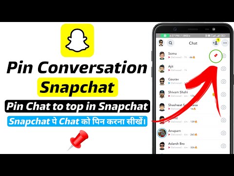 How To Pin Chat To Top In Snapchat | Pin Conversations To Top On Snapchat | Pin Conversation