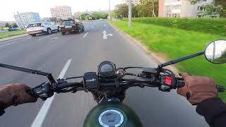 Honda CL500 city ride