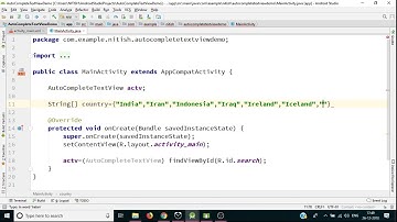 Autocomplete Text View | Android Development for Beginners | [Hindi]
