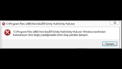 Unity- UnityHub.exe Windows Tarafından Bulunamadı Sorunu Kesin Çözüm | Unity Hub