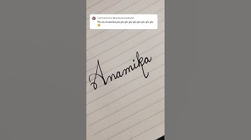 Anamika name in cursivewriting #shortsvideo#handwriting #learncursive #name #handwritingstyles