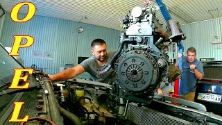 Замена двигателя Опель Фронтера. Замена двигателя Опель Фронтера.