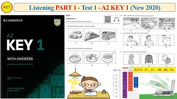 A2 KEY 1 - Listening Part 1 - Test 1 (Transcript + Key)