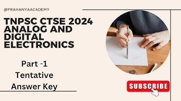 TNPSC CTSE 2024 EEE Analog and Digital Electronics-Question Paper Discussion #tnpscctse2024#eee