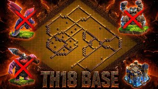TH18 ANTI 3 STAR WAR BASE | STRONG CWL & CLAN WAR BASE | BASE LINK