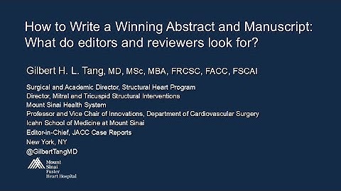 ACC 2024 Webinar: How to write a winning abstract and paper