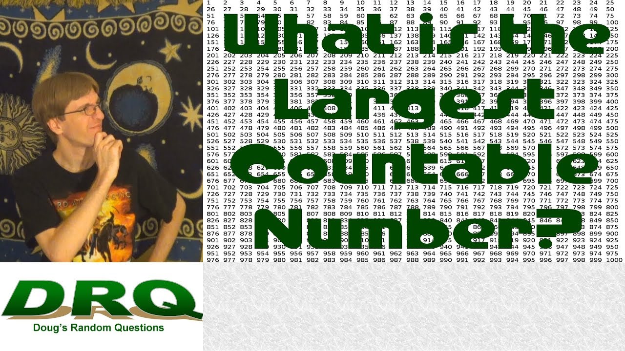 What Is The Largest Countable Number YouTube