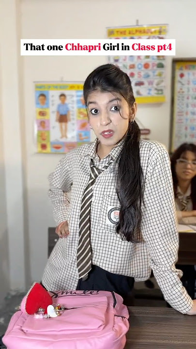 That one Chhapri Girl in Class pt4 🤣 #viralshort #comedy #school #shortsfeed