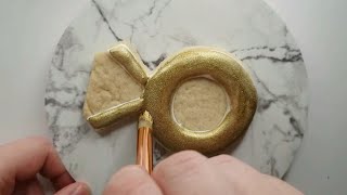 How to make ENGAGEMENT RING COOKIES with royal icing | tutorial