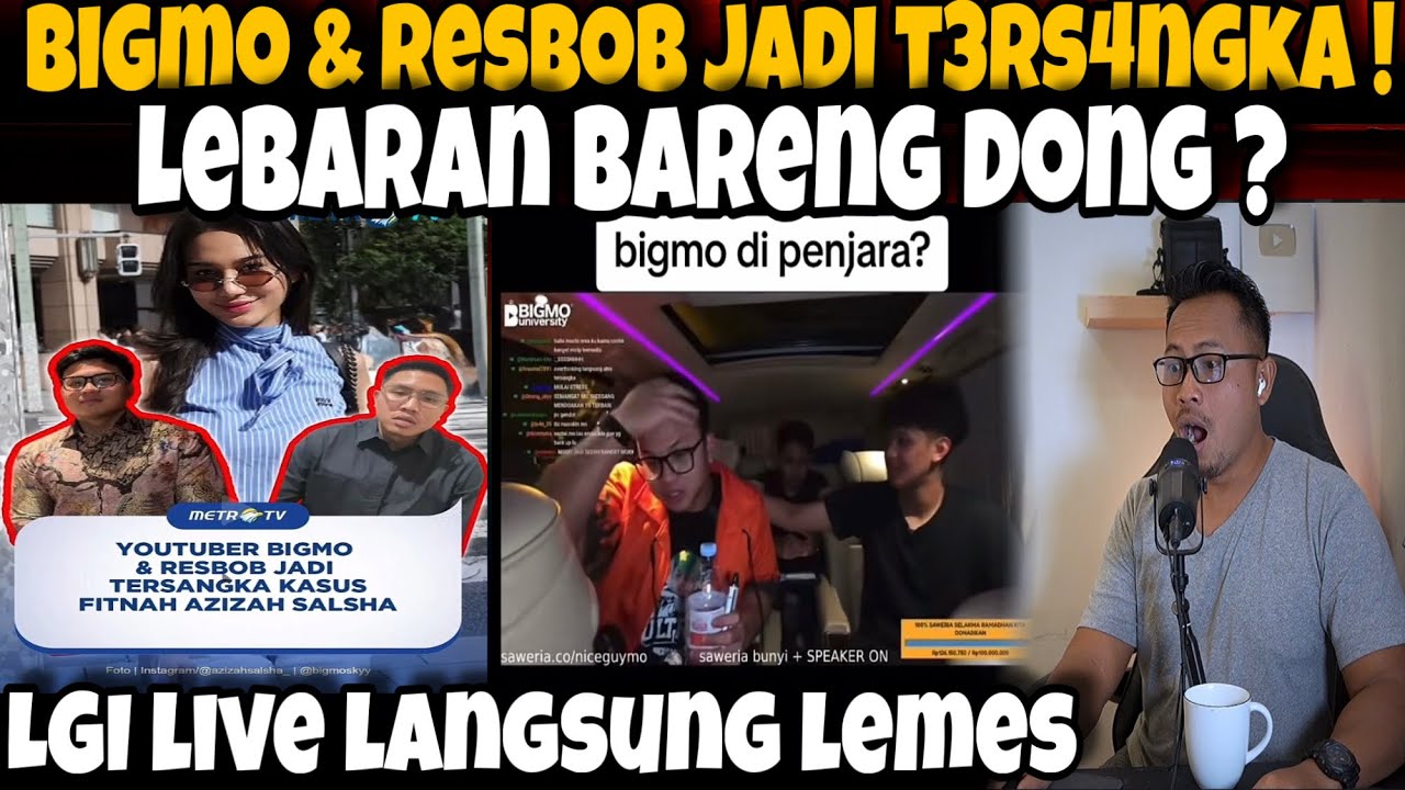 BIGMO LANGSUNG LEMES ! LAGI LIVE DI KASIH KABAR JADI TERS4NGKA BARENG KAKAKNYAH-WAH LEBARAN BARENG ?