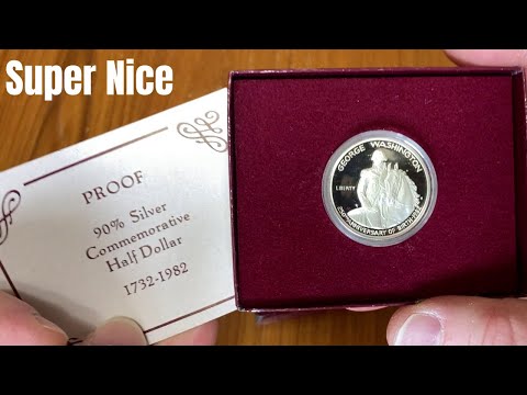 George Washington Commemorative Silver Half Dollar (Proof Version)