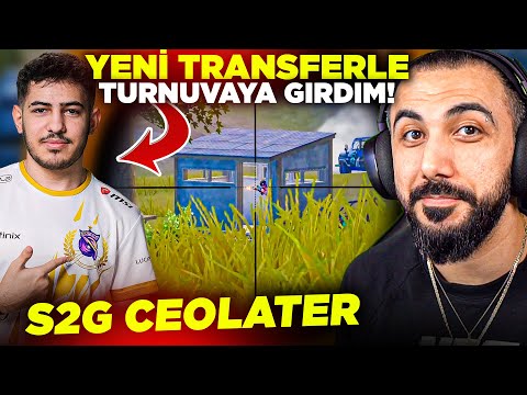 YENİ S2G OYUNCUSU CEOLATER İLE GİZLİCE TURNUVAYA GİRDİM!! (BU ÇOCUK EFSANE!) | PUBG MOBILE