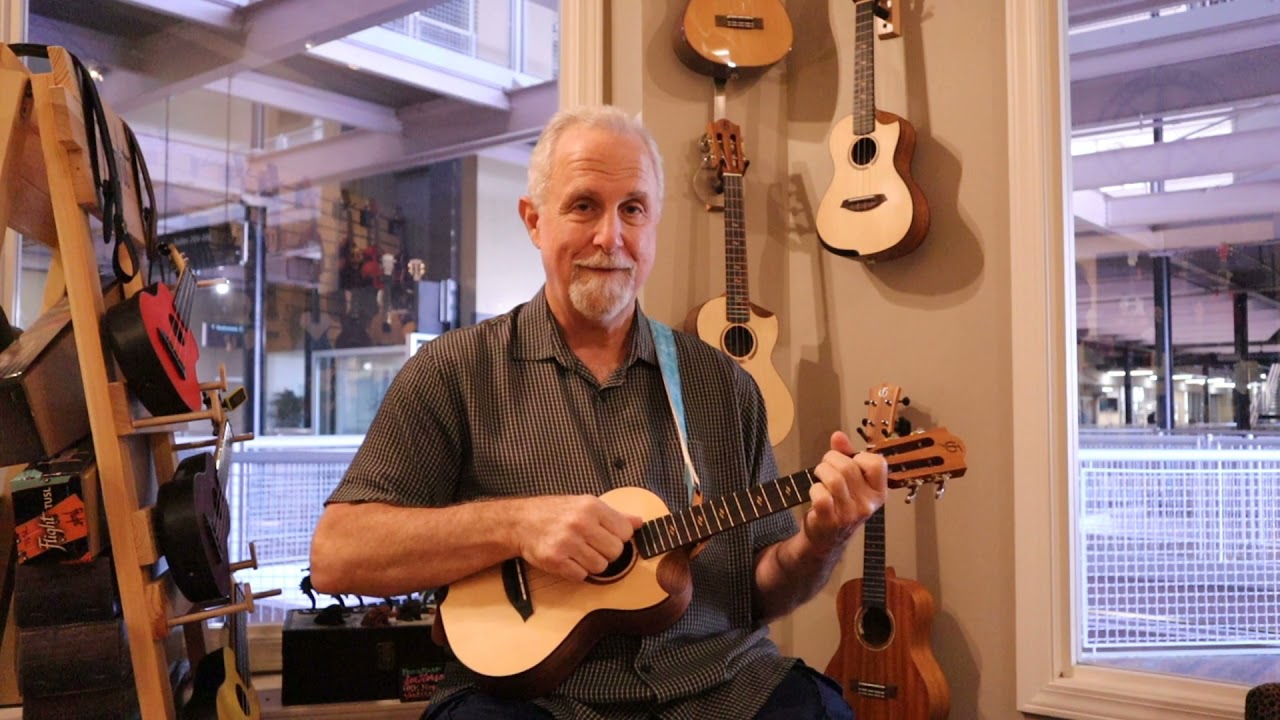 Flight Victoria Solid Spruce Top, Acacia Tenor w/ Soundwave P/U with Stu Zonder