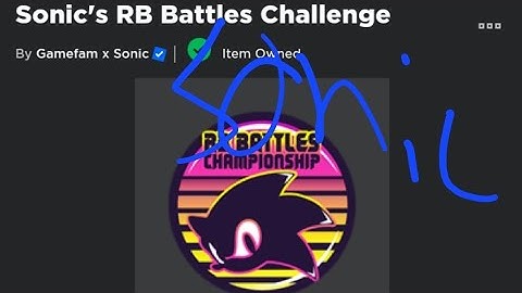 RB Battles Sonic Speed Simulator Badge! 🔵🦔