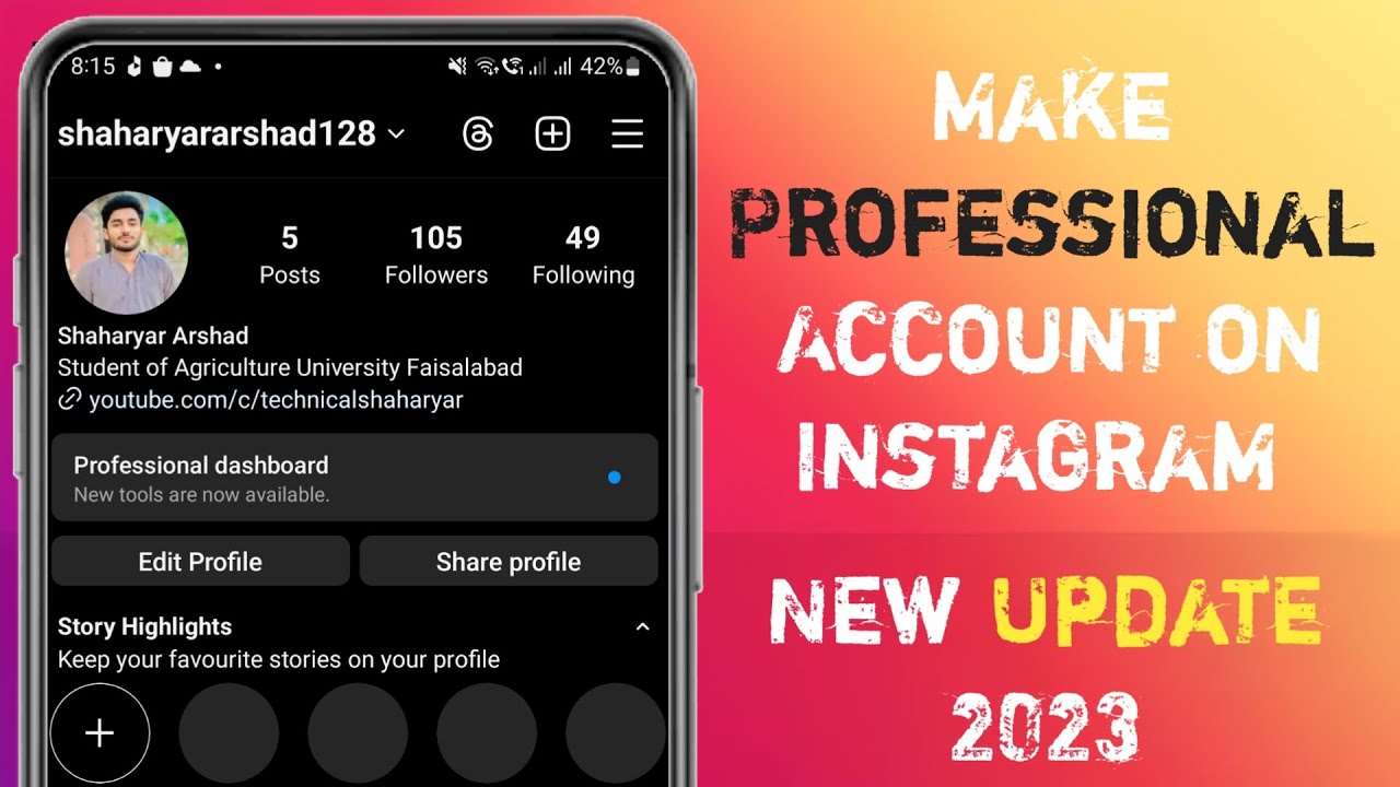 How to Make Professional Account on Instagram-New Update-Instagram ...