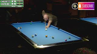 CARL W vs DAVID M | Race to 3 | 11th Annual Chuck Markulis One Pocket Tournament