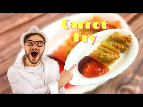 Crispy Carrot Fries Recipe by Yummy Color // Easy Low-Carb Veggie Snacks