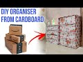 Desk organizer  diy organizer  cardboard reuse ideas organizer youtubepartner handmade