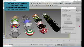 How to : 3ds max Asset Tracking files Edit Tools