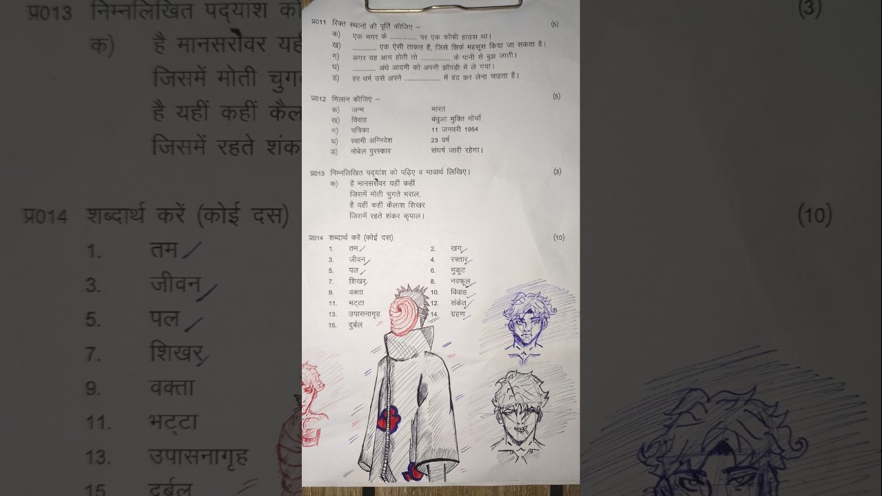 when artists exam is done