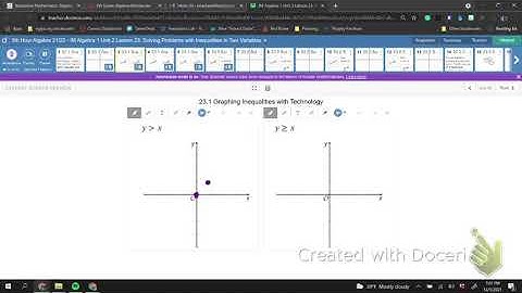 Using Linear inequalities to problem solve Lesson 23 Algebruh