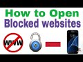 Unblock any BLOCKED Website like Extratorrents or any Movie site on Android