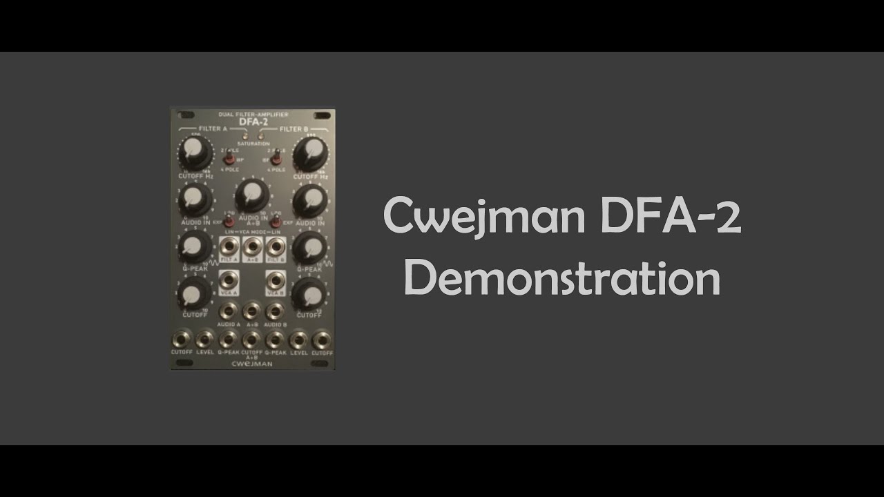 Cwejman MMF-1S Module Demo - YouTube