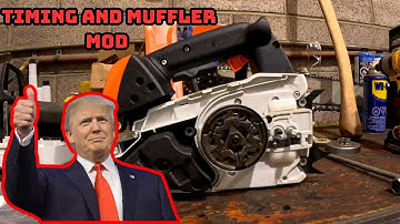MAKE STIHL 194T GREAT AGAIN!!! TIMING/MUFFLER MOD